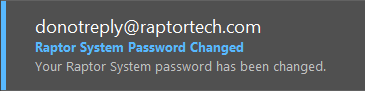 Password Changed Email